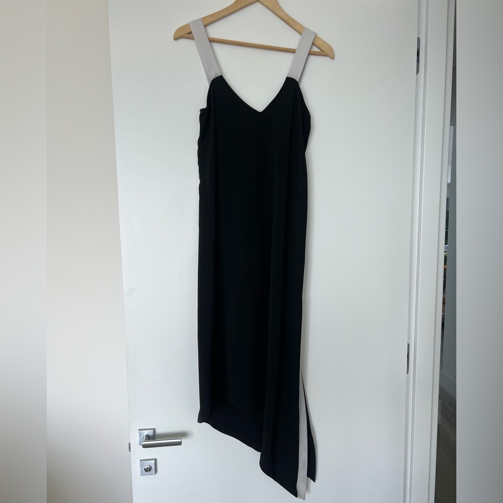 Chic color block Aqua dress